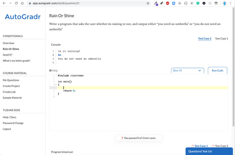 AutoGradr Screenshot