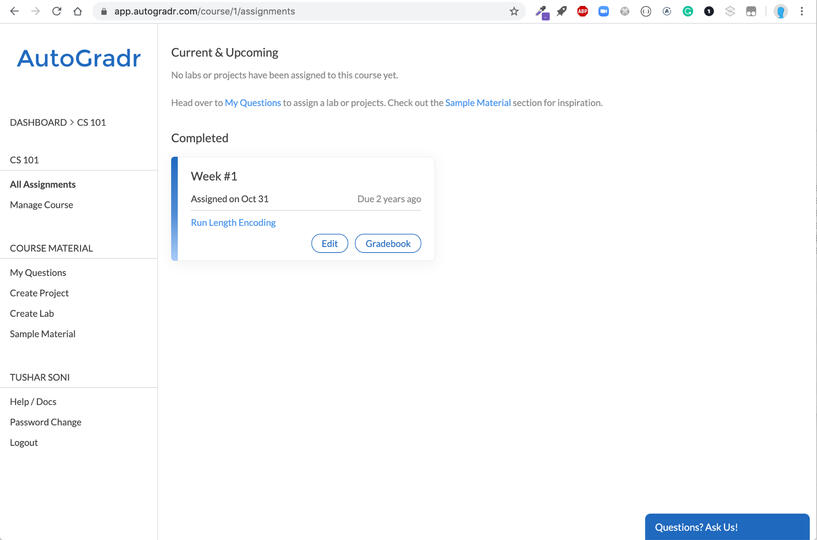 AutoGradr Screenshot
