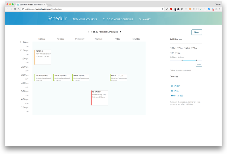 Schedulr Screenshot